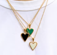 Load image into Gallery viewer, Heart Necklaces Hypoallergenic Jewelry 18K Gold Plated
