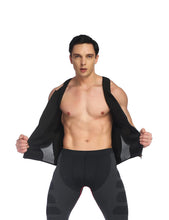 Load image into Gallery viewer, Hot Sauna Sweat Suits Zipper Closure Tank Top Shirt for Men
