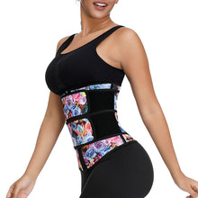 Load image into Gallery viewer, 7 Steel Boned Zipper Front plus size slimming belt women Latex Waist Trainer
